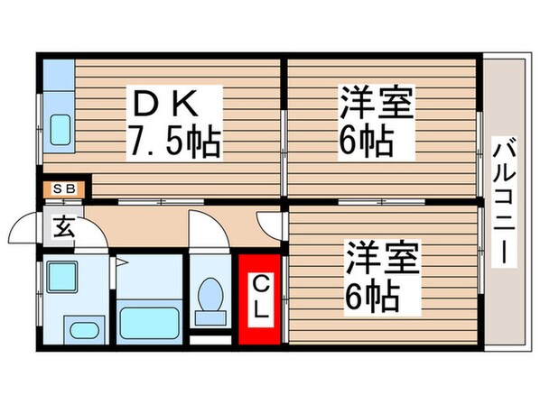 ラ・ベルメゾンⅢの物件間取画像